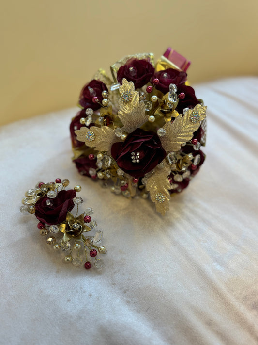 Ramo Presentacion - Burgundy/Gold