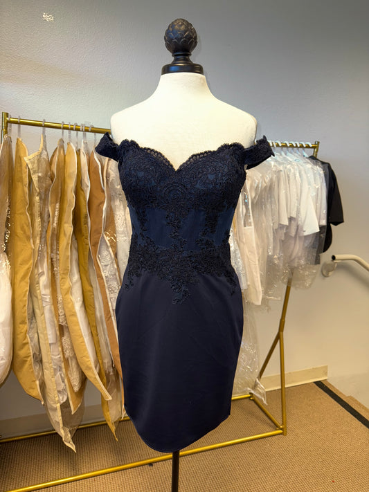 Off-Shoulder Sheath Cocktail Dress