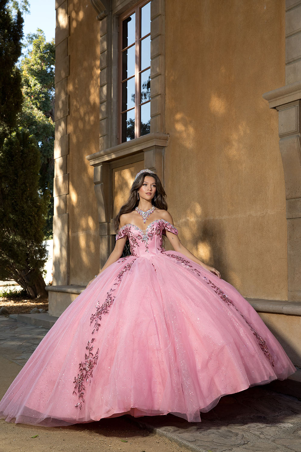 3D Floral Applique, Off Shoulder Quinceanera Dress Bellissimas Bridal & Quinceanera Boutique 3D Floral Applique, Off Shoulder Quinceanera Dress Bellissimas Bridal & Quinceanera Boutique