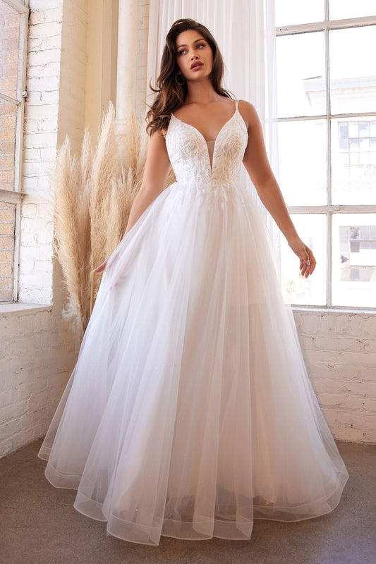 LADIVINE LAYERED TULLE BRIDAL GOWN