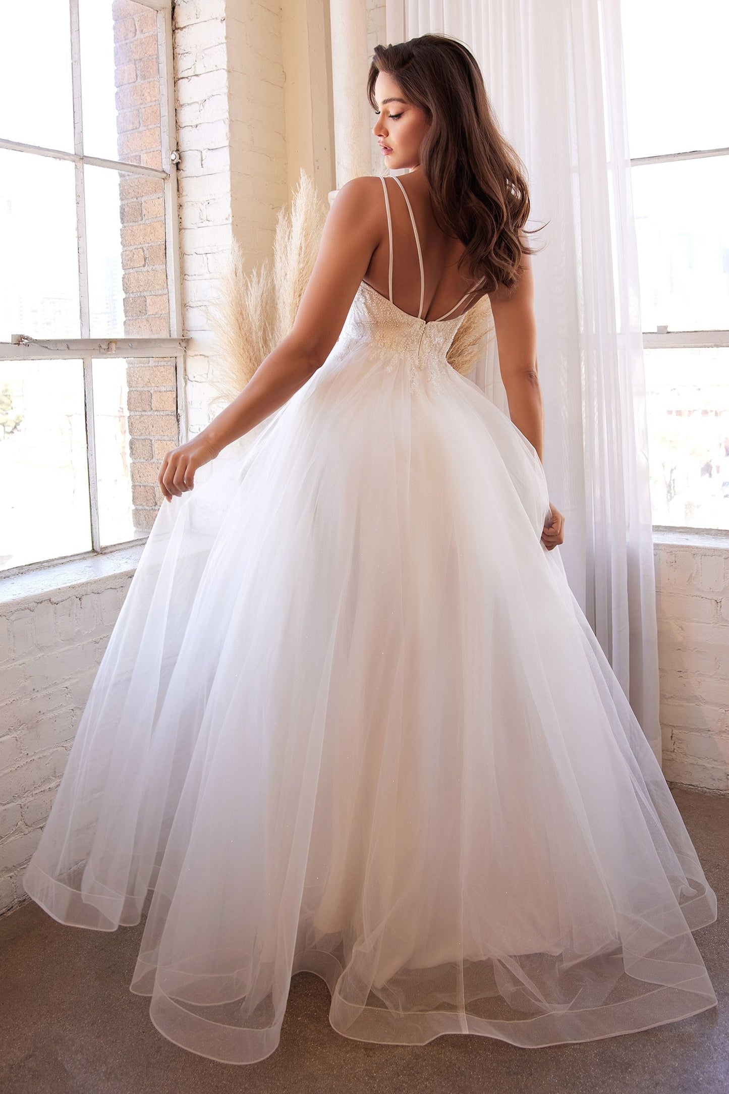 LADIVINE LAYERED TULLE BRIDAL GOWN