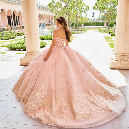Light Pink Quinceanera Dress from Princesa by Ariana Vara- PR30082 —  Danielly's Boutique